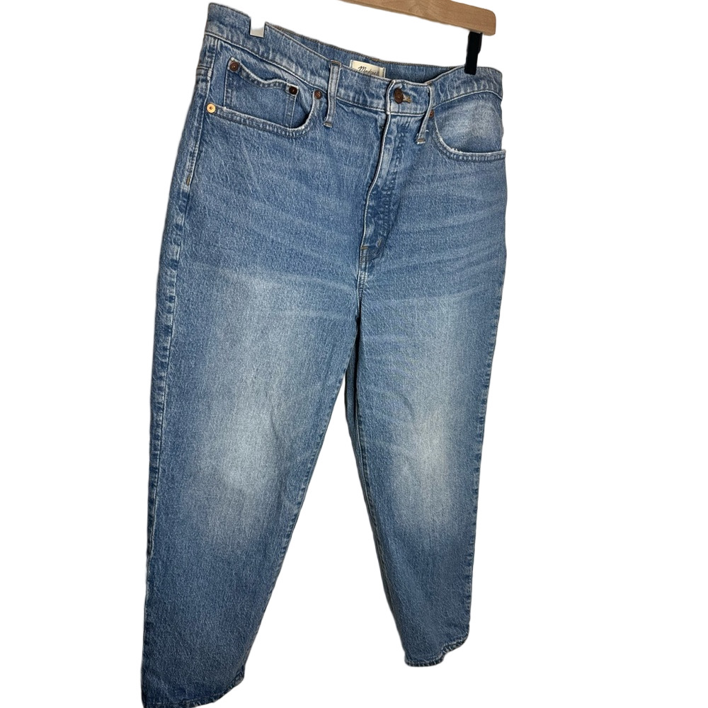 Madewell The Balloon Classic Straight Medium Wash Jeans Size 30P - Picture 2 of 9